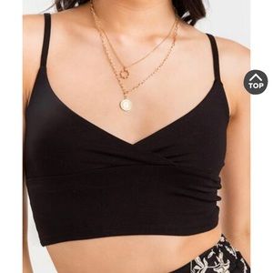 Ivette Surplice Cropped Top